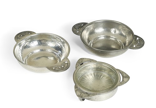 Lot 114 - Archibald Knox for Liberty & Co., a Tudric Pewter butter dish