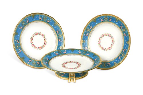 Lot 431 - A Minton dessert service, late 19th century