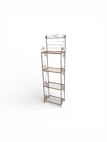 Lot 806 - A wrought iron conservatory set of shelves 193...