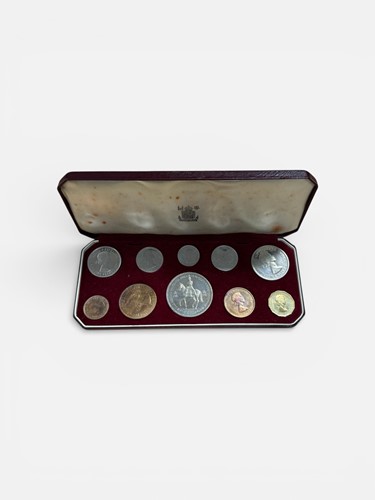 Lot 80 - A 1953 Coronation year specimen set of 10 UK coins
