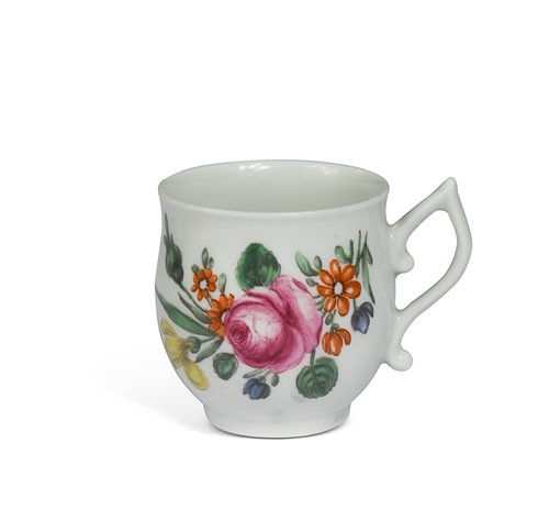 Lot 411 - A Worcester porcelain bell shaped coffee cup, circa 1758