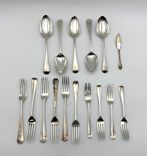 Lot 51 - A group of assorted Georgian and later silver flatware