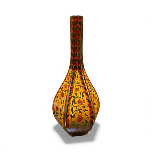 Lot 4 - A Royal Lancastrian vase, neck broken and...
