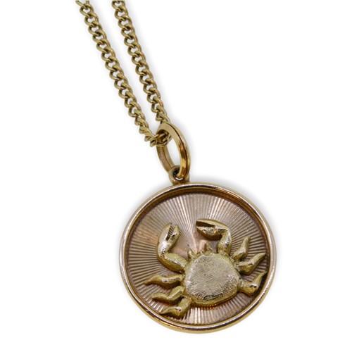 Lot 42 - A zodiac pendant and chain