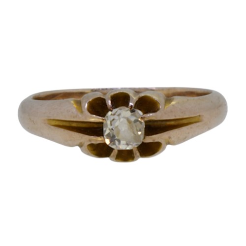 Lot 47 - A single stone old mine cut diamond ring