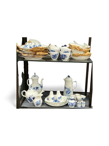 Lot 66 - A Royal Copenhagen part service, blue floral...