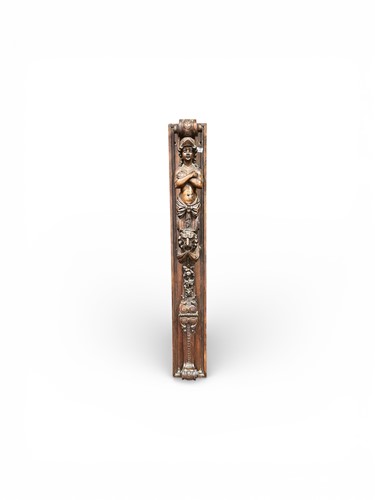 Lot 769 - A 19th century carved walnut fragment formed...