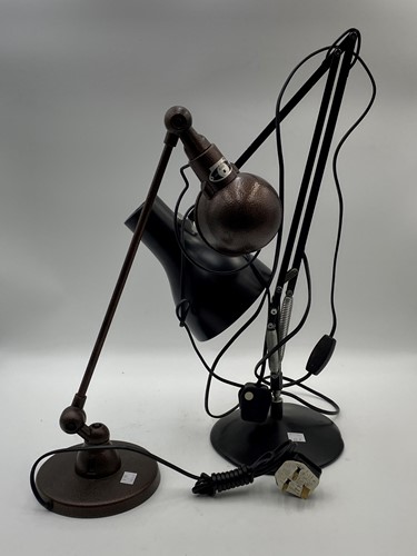 Lot 766 - Jielde table lamp with hammered bronze finish...
