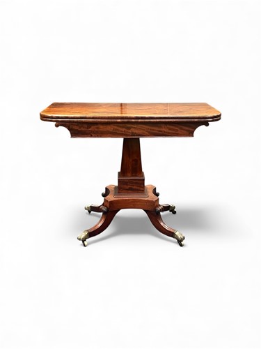 Lot 723 - A Regency mahogany tea table, with a tapered...