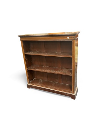 Lot 644 - A late Victorian mahogany and satinwood...