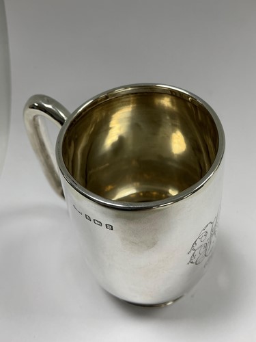 Lot 338 - A Victorian silver Christening mug by I S...