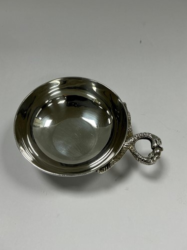 Lot 326 - An Elizabeth II silver taste vin by John Henry...