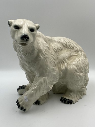 Lot 42 - A late 20th century ceramic polar bear of...