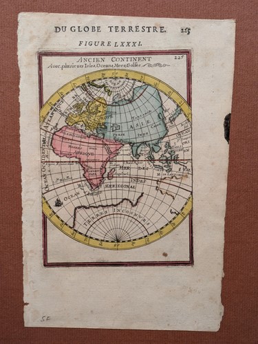 Lot 477 - 19th century framed maps 'Ancien Continent...