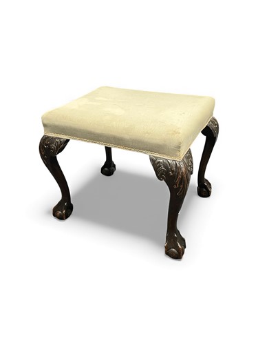 Lot 349 - An 18th century style stained wood stool,...