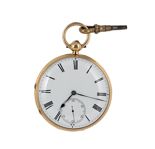 Lot 232 - James Pendreigh, Edinburgh - An 18ct gold open faced pocket watch