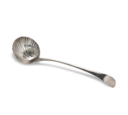Lot 321 - A George II hallmarked silver ladle