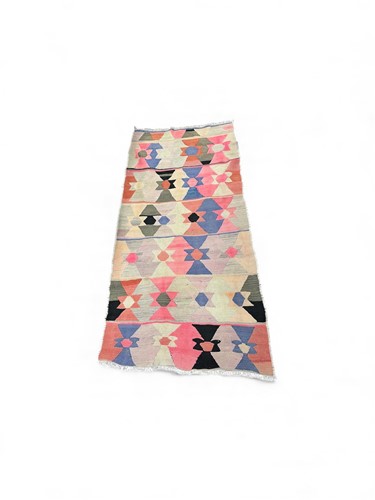 Lot 815 - A flat weave kilim, with geometric design in...