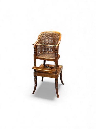 Lot 670 - A Regency childs high chair in the form of a...