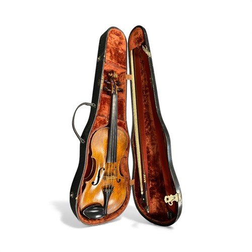 Lot 181 - A German violin, internal paper label for,...