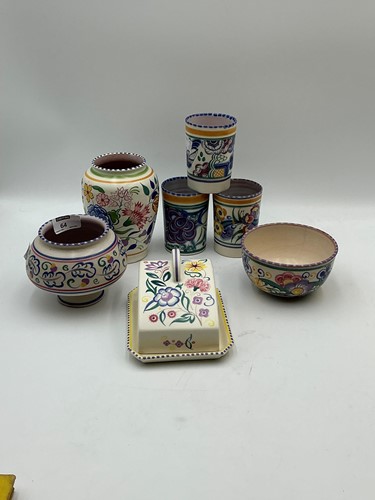 Lot 64 - Seven items of Poole pottery comprising a jug,...