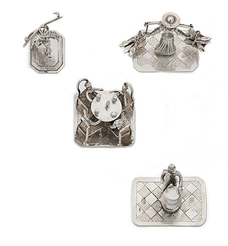Lot 301 - Four Dutch miniatures