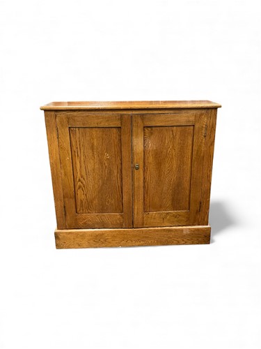 Lot 705 - A modern oak hall cupboard of slender...