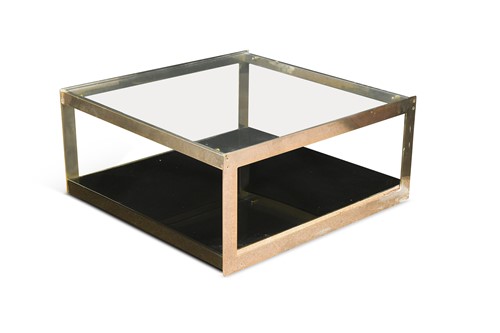 Lot 254 - Richard Young for Merrow Associates, a mid-century glass topped coffee table