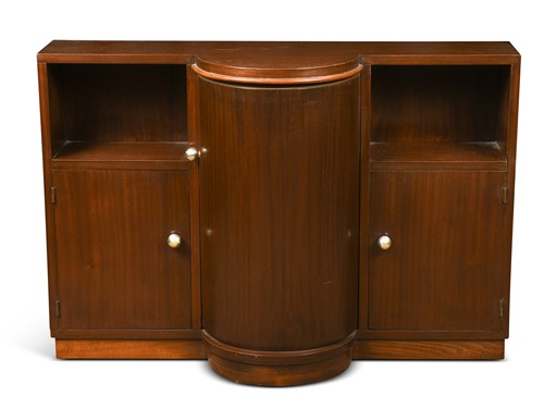 Lot 216 - An Art Deco style mahogany side cabinet