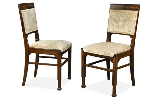 Lot 193 - Ludwig Schmidt, a pair of rosewood side chairs, circa 1900