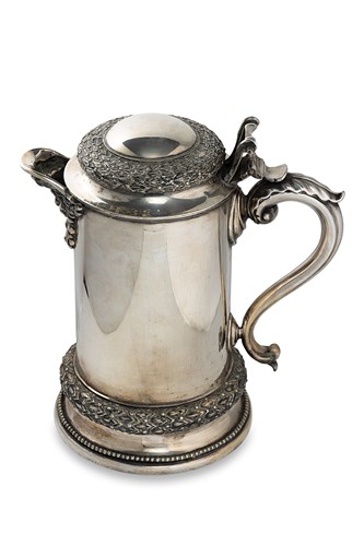 Lot 46 - An Elkington Plate wine jug