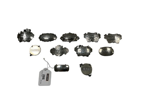 Lot 286 - A collection of eleven hallmarked silver...