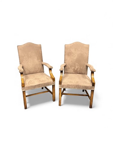 Lot 746 - A pair of George III style Gainsborough...