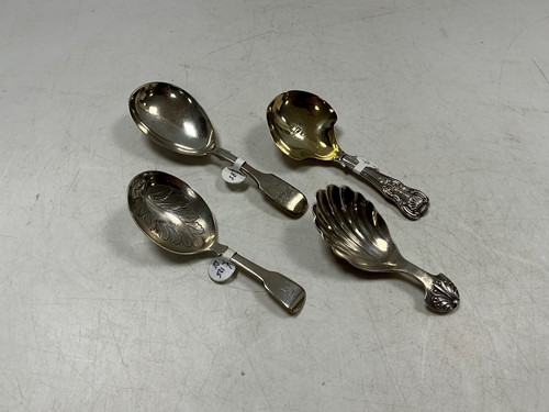 Lot 290 - A group of four English hallmarked silver...