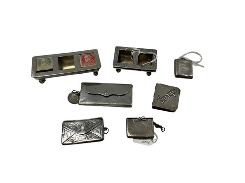 Lot 288 - A group of seven antique hallmarked silver...