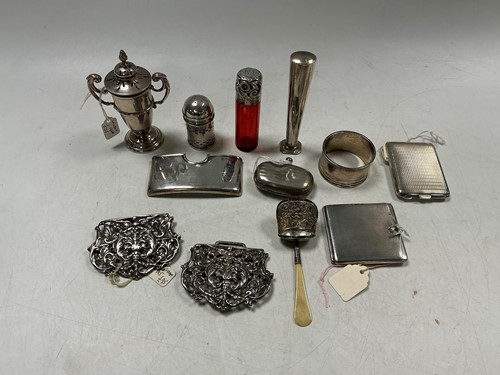 Lot 294 - A group of assorted hallmarked silver items,...