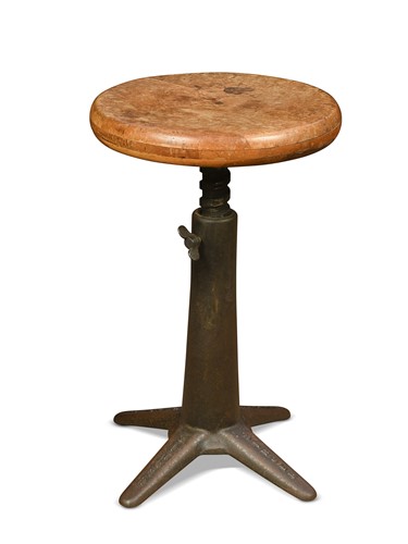 Lot 232 - An industrial Singer machinist's stool