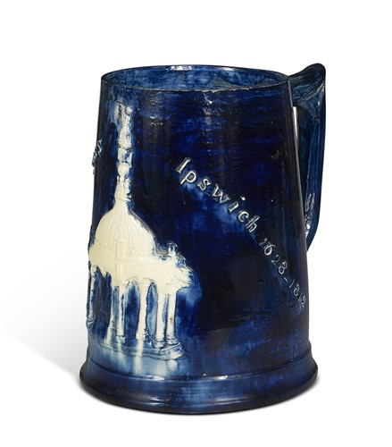 Lot 36 - Edward Bingham at Castle Hedingham, a pottery tankard