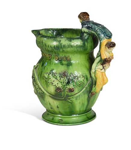 Lot 29 - Edward Bingham at Castle Hedingham, a figural pottery jug