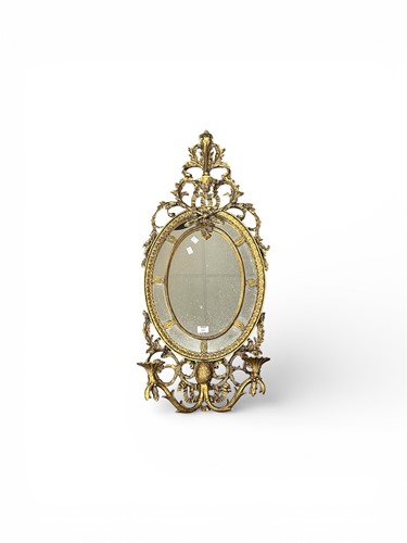 Lot 442 - A decorative gilt mirror, 19th century style,...