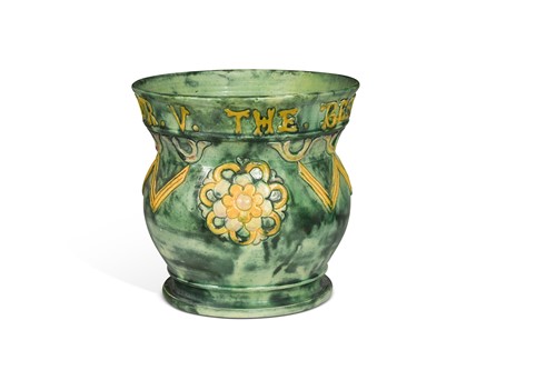 Lot 32 - Edward Bingham at Castle Hedingham, a pottery jardinière