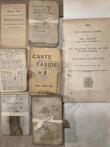 Lot 58 - Trench Maps and others, World War One period