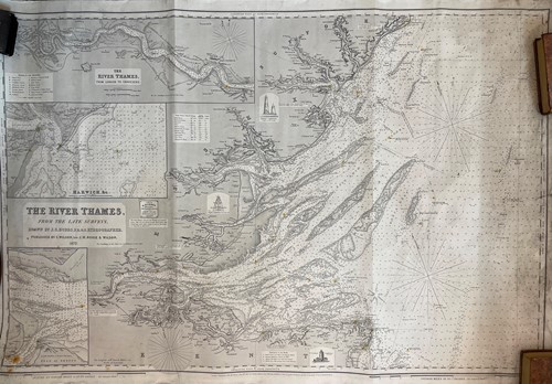 Lot 59 - Five roll maps or charts
