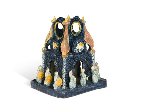 Lot 44 - Edward Bingham at Castle Hedingham, an art pottery model