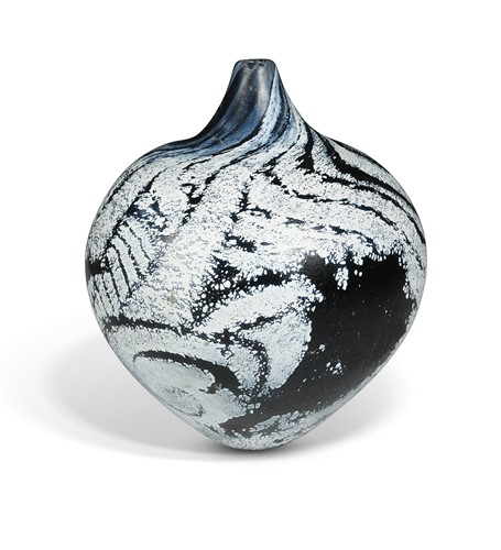 Lot 16 - Peter Layton (1937-), a glass 'Glacier' vase