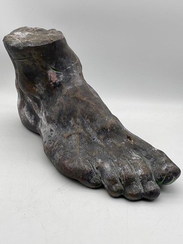 Lot 56 - Mercurios foot, a large bronzed foot 29 x 50 x...