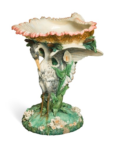 Lot 513 - A Minton majolica fountain, after a design by John Thomas