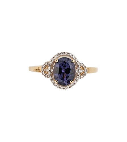 Lot 62 - An 18ct gold spinel and diamond cluster ring