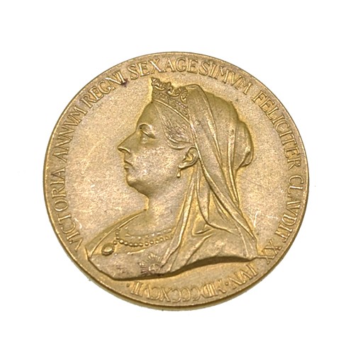 Lot 66 - A Queen Victoria Diamond Jubilee gold medal 1837-1897