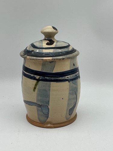 Lot 39 - A studio pottery jar and cover